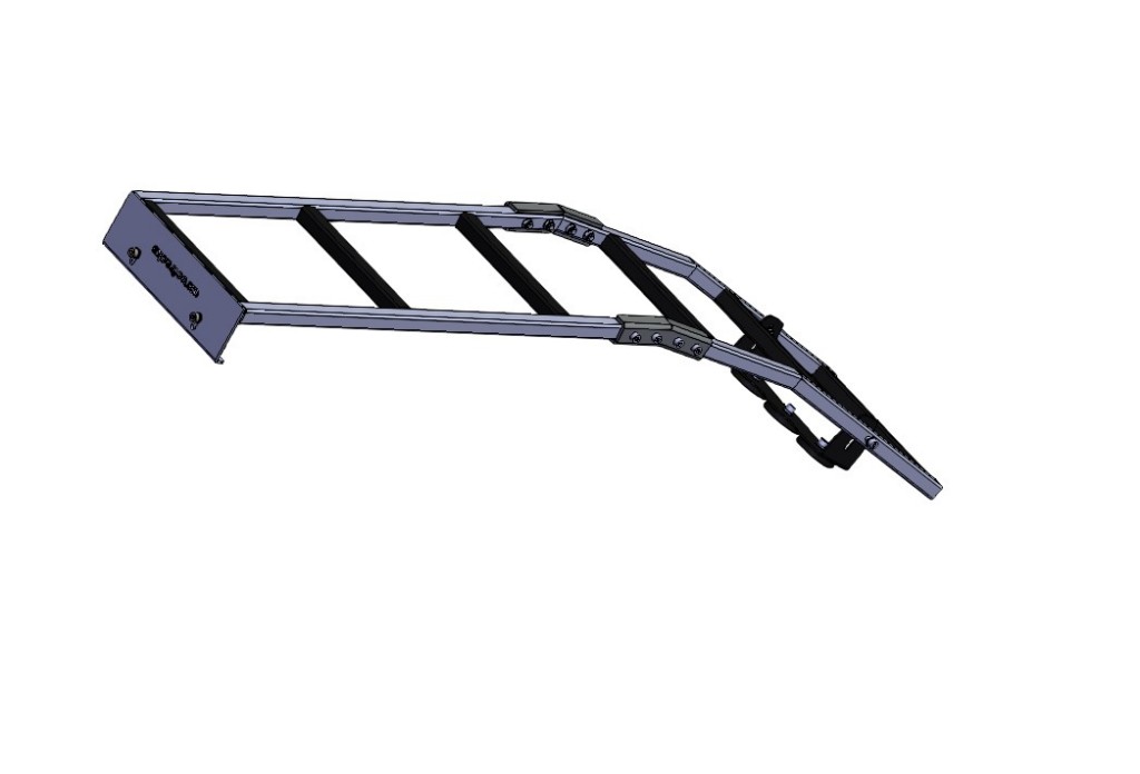 2x OZ147 Stainless Steel Gutter Ladder 147CM