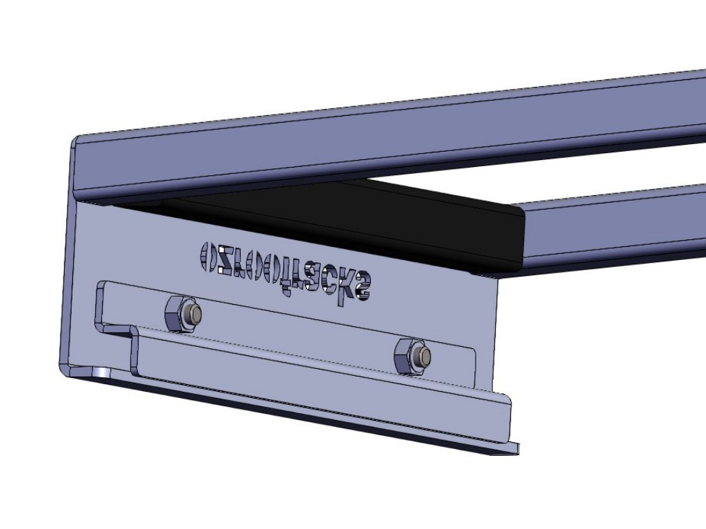 2x OZ147 Stainless Steel Gutter Ladder 147CM